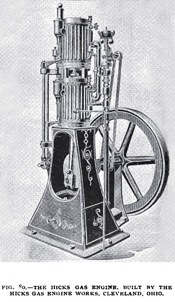 Fig. 80— The Hicks Vertical Gas Engine 